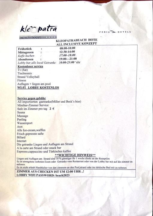 Sonstiges Kleopatra Beach Hotel
