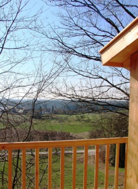 Blick vom Baumhaus Baumpalast Baumhaushotel Rosenberg