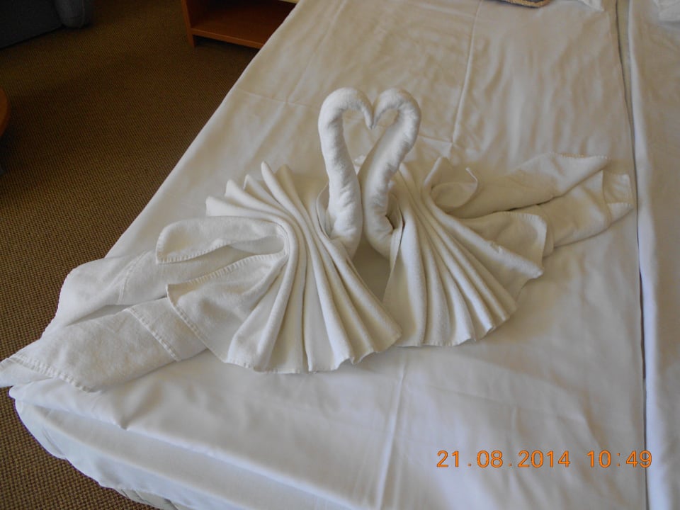 Bettdekoration DAS Club Hotel Sunny Beach