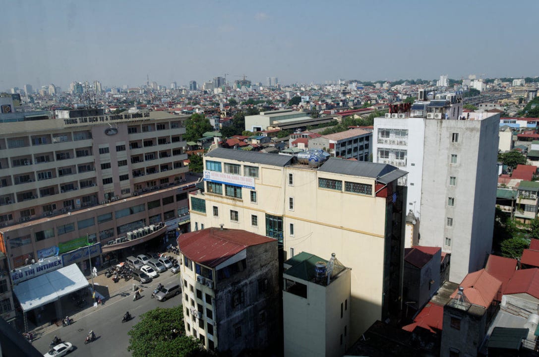 Blick auf Hanoi vom Zimmer aus Hotel Nikko Hanoi