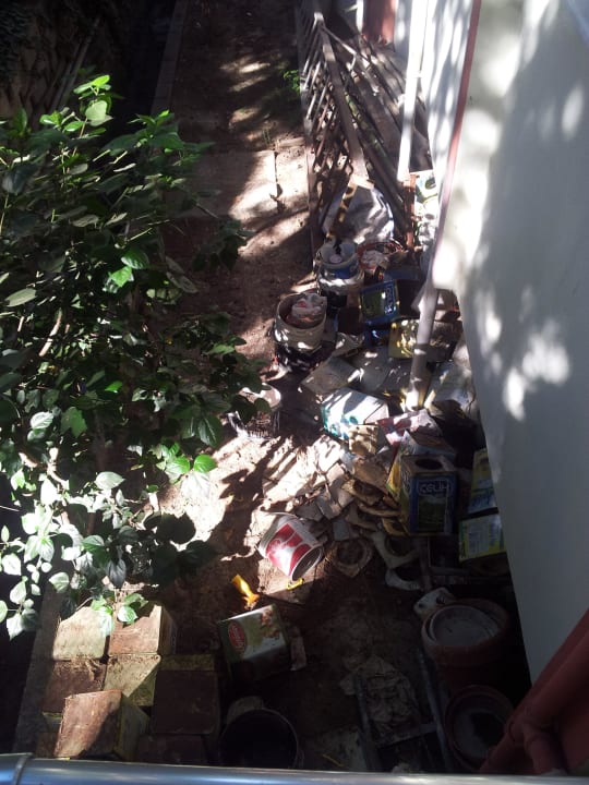 Blick von unserem rückwärtigen Balkon Hotel Sirma