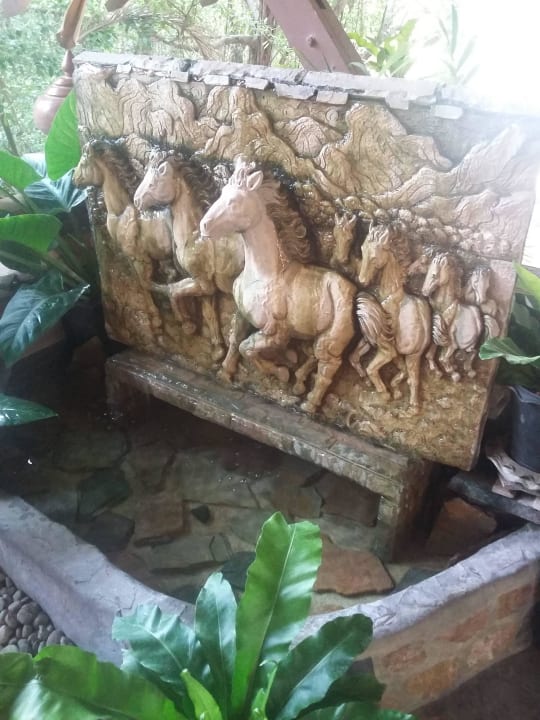 Design feature in exterior entrance Hotel Felix River Kwai