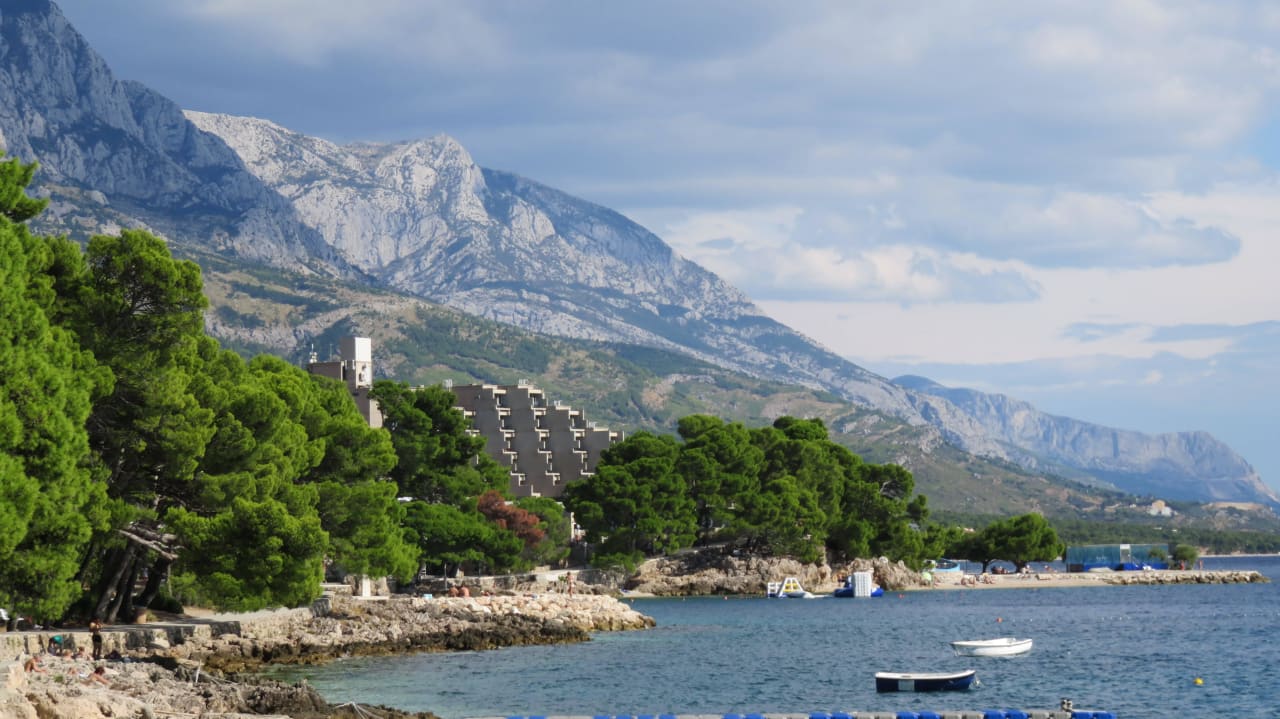 Blick aufs Hotel Bluesun Hotel Soline