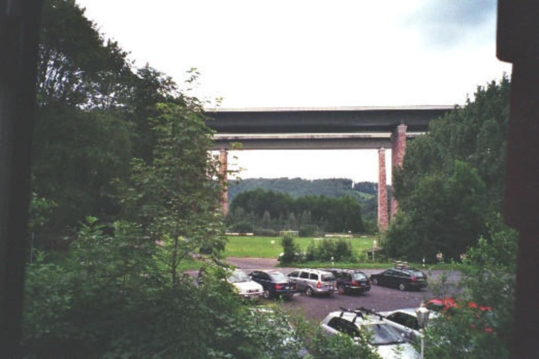 Blick aus dem Einzelzimmer im Werrahaus Flux Biohotel im Werratal