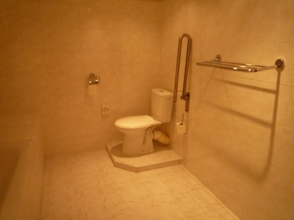 Toilette im Behindertenzimmer Hotel Globus