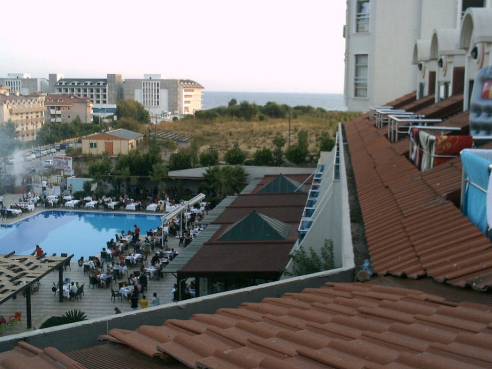 Ausblick zum Pool vom Balkon Hotel Sultan of Side