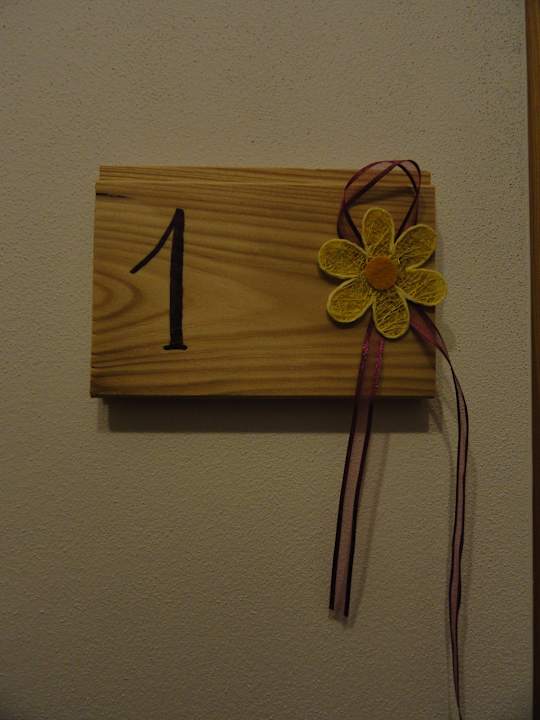 Türschild vom Doppelzimmer im Bauernhaus Kloasnerhof