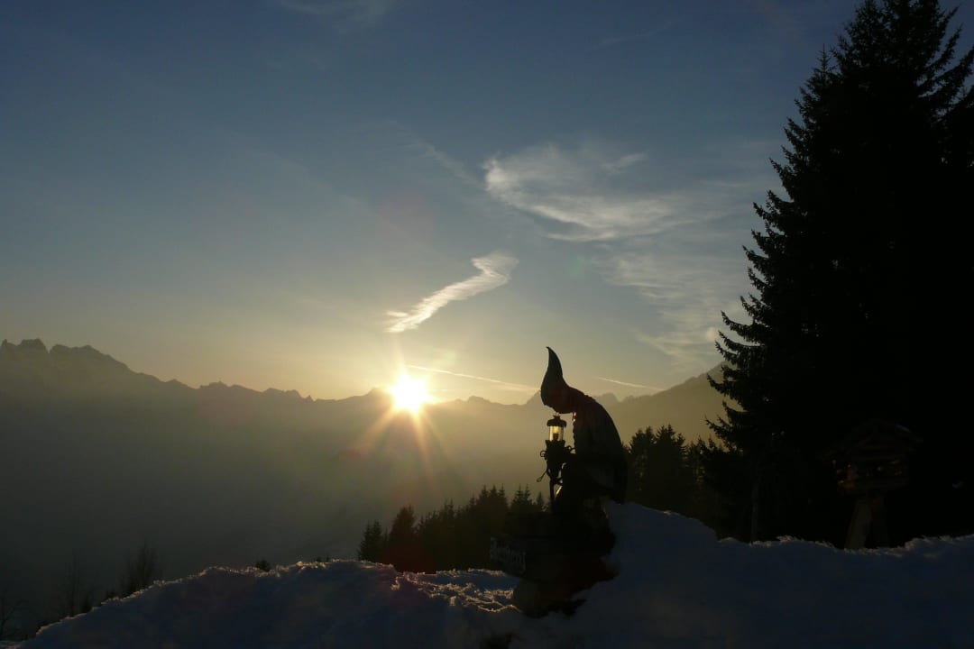 Sonnenuntergang Panoramagasthof Kristberg