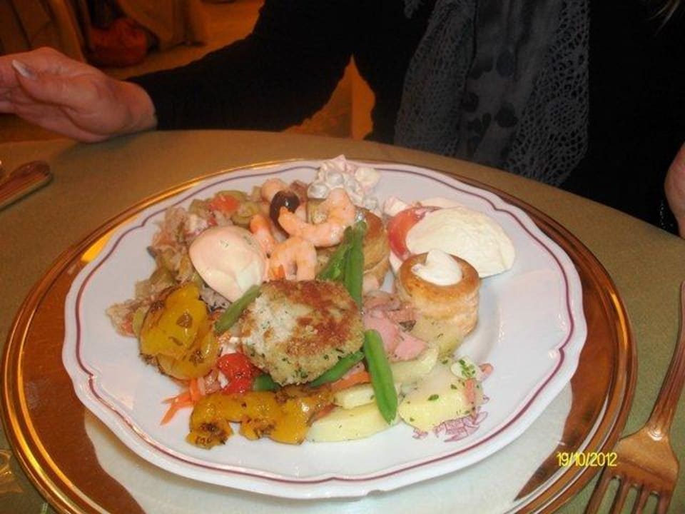 Essen vom Büffet Grand Hotel Cadenabbia