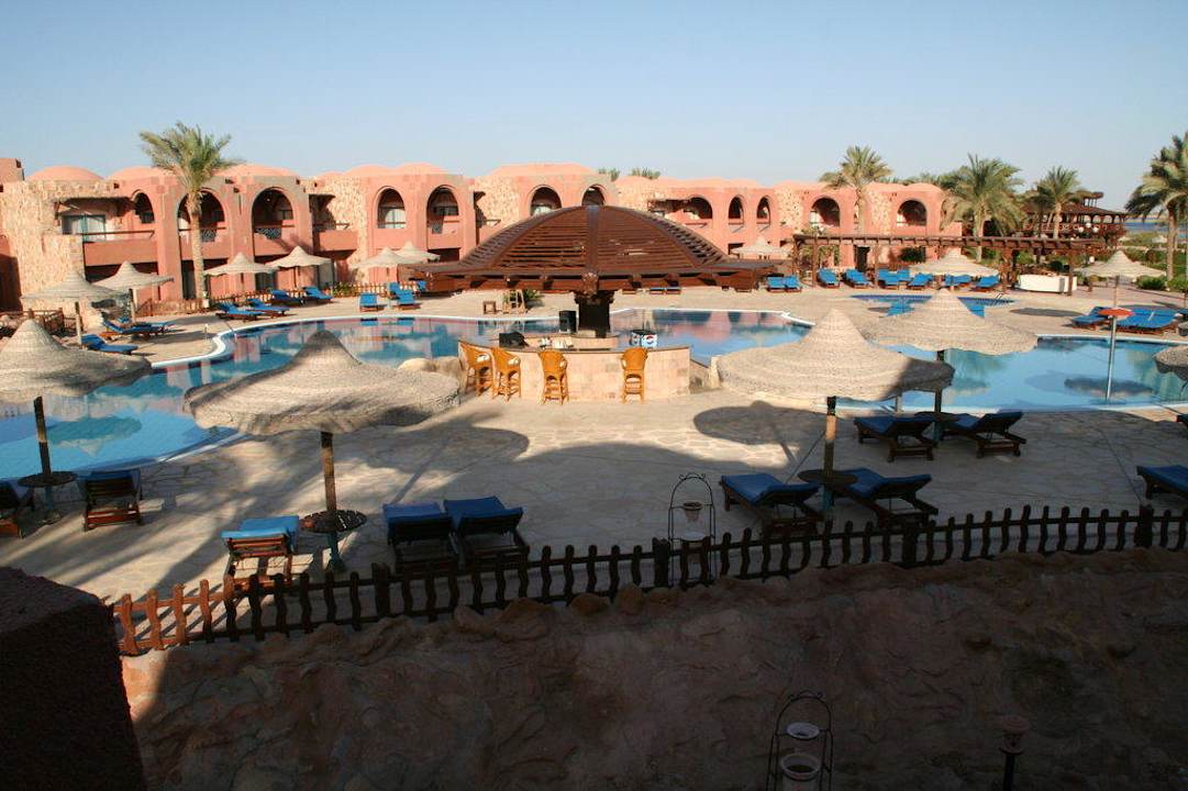 Poolblick vom Balkon Swisstouch Oriental Resort Marsa Alam