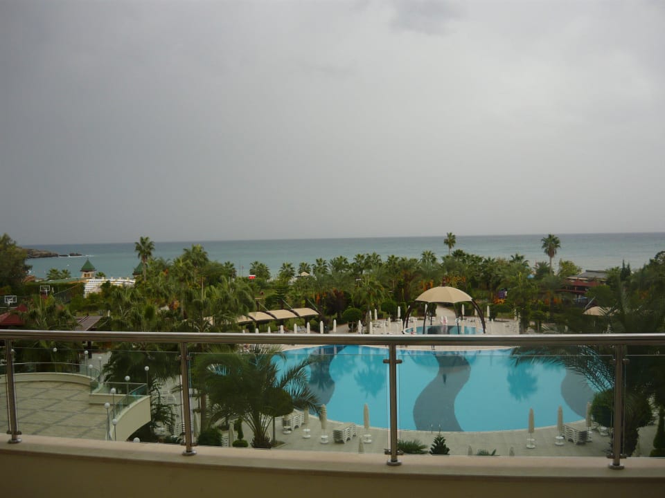 Blick auf den Pool und zum Strand Saphir Resort & Spa