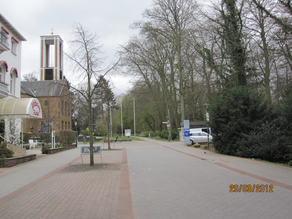 Blick auf den Kurpark Hotel Wittekind
