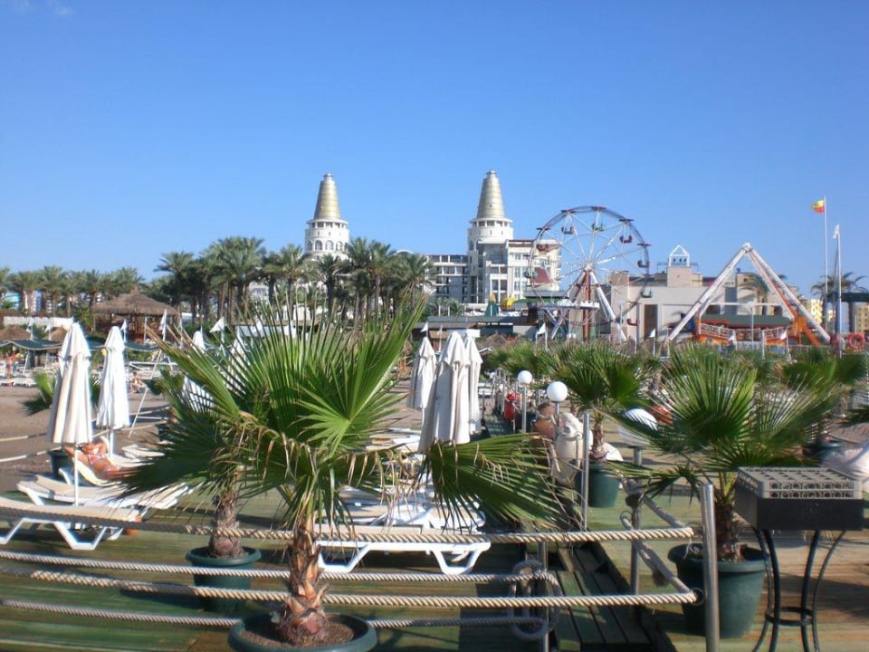vom Strand aus Hotel Delphin Diva