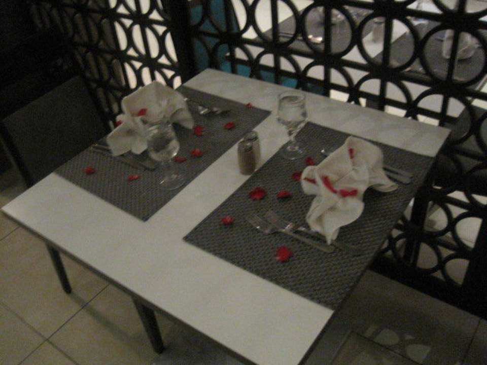 Unser letztes Abendessen Hotel Rosa Beach