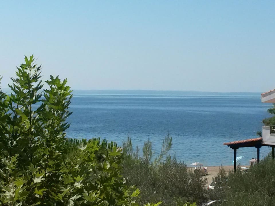 Ausblick vom Balkon  Haus des Gartens / Pension Nikos