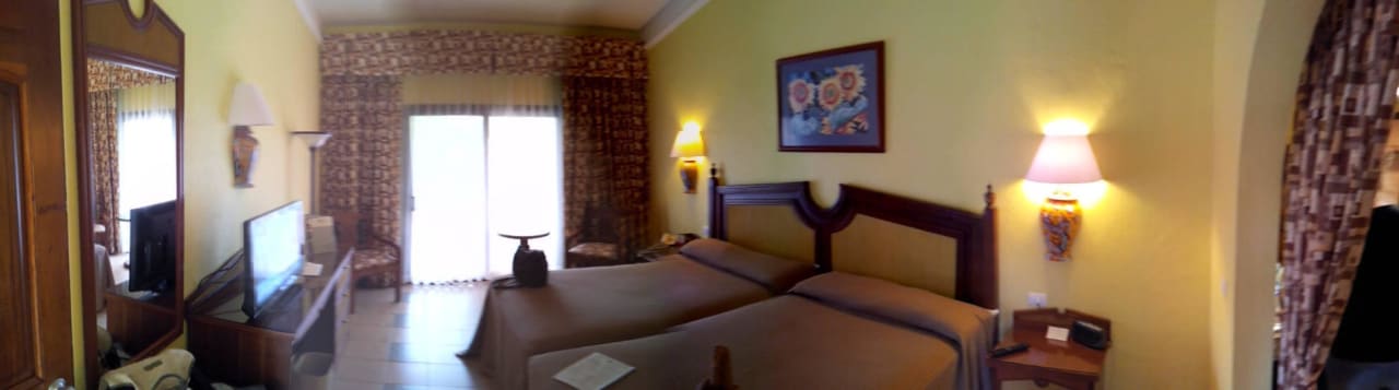 Panoramaaufnahme Zimmer Hotel Riu Tequila