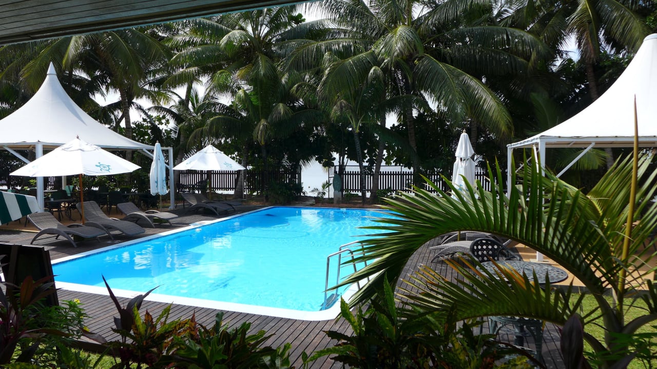 Blick vom Superior Hotel Le Relax Beach Resort Praslin