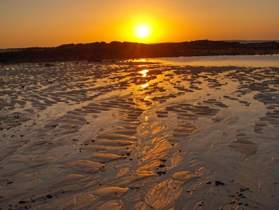 Sonnenuntergang bei Ebbe! Hotel Cotillo Lagos