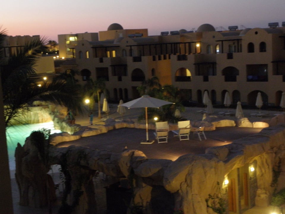 Blick vom Zimmer auf den Wellenpool Stella Garden Resort & Spa, Makadi Bay