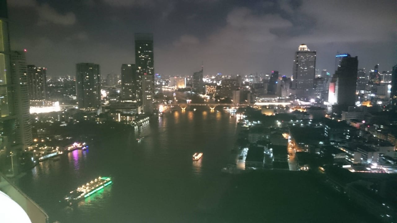 Blick vom Balkon  Chatrium Hotel Riverside Bangkok