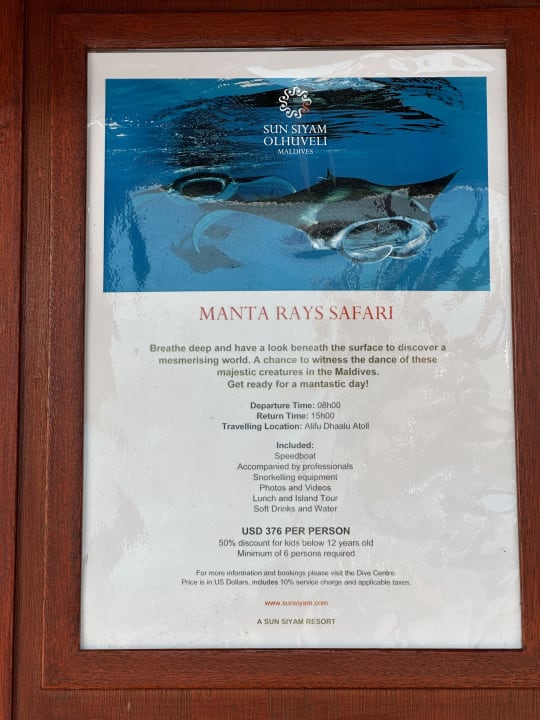 Sport & Freizeit Sun Siyam Olhuveli