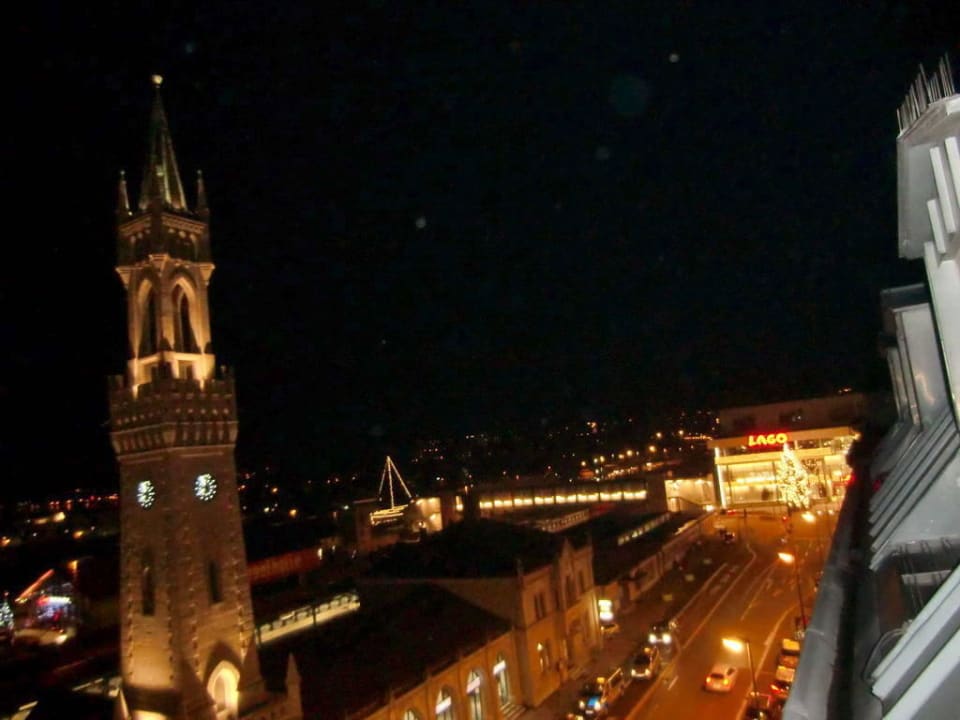 Bahnhof in der Nacht Hotel Halm Konstanz