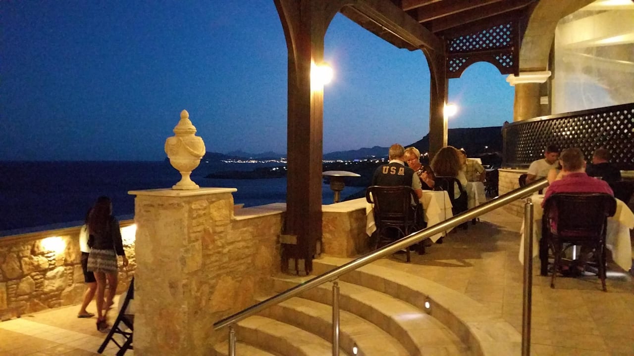 Blick aus dem Restaurant Hotel Kalithea Horizon Royal