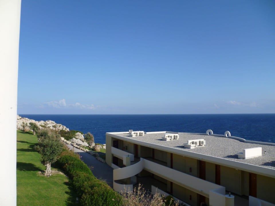 Gebäude und Meerblick Hotel Kalithea Horizon Royal