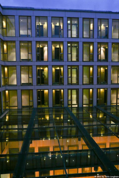 Innenhof Hotel Novotel Karlsruhe City