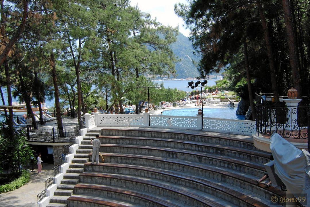 Ausblick vom Pool Grand Yazici Club Marmaris Palace