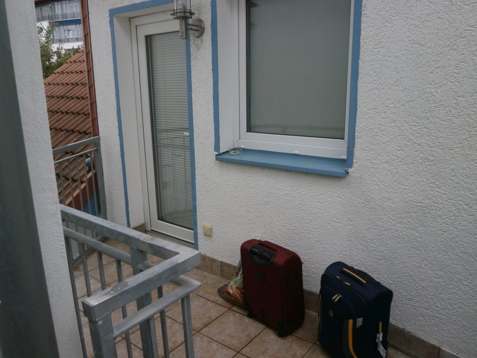 Das ist nun der Eingang zu unserem Zimmer Hotel Zum Strand