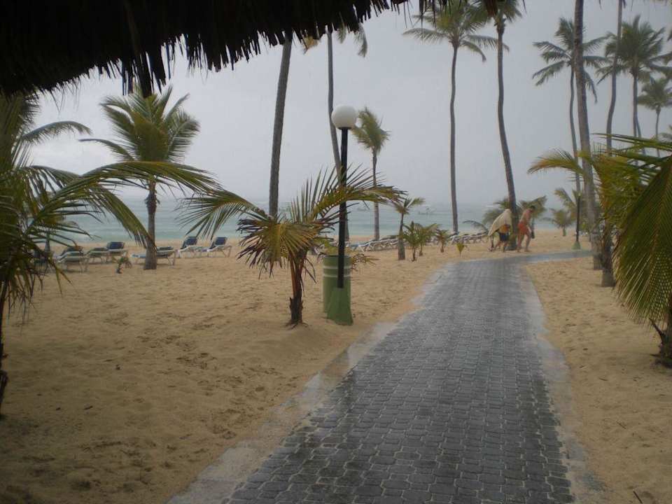 Am letzten Tag, Regen Hotel Riu Bambu