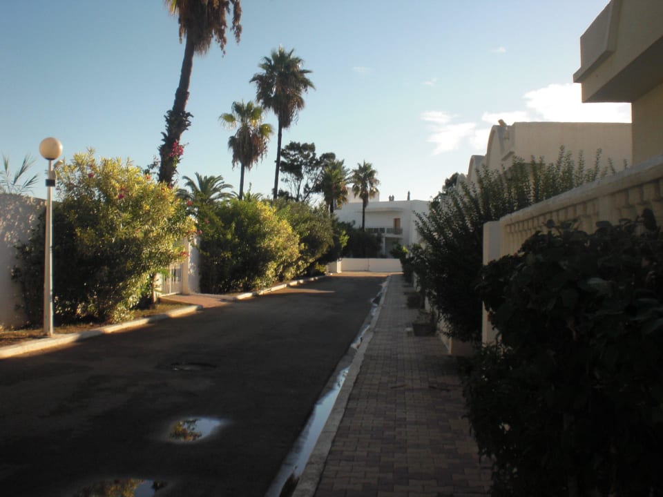 Vor unserem Bungalow El Mouradi Club Kantaoui