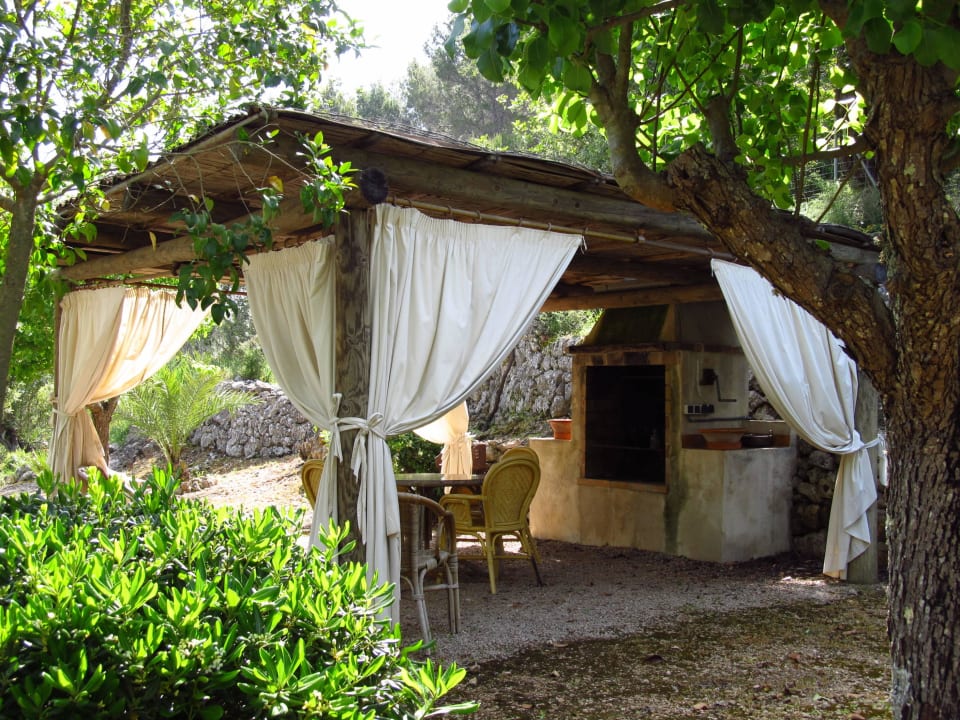 Relaxbereich im Schatten Agroturismo Vall de Pollensa