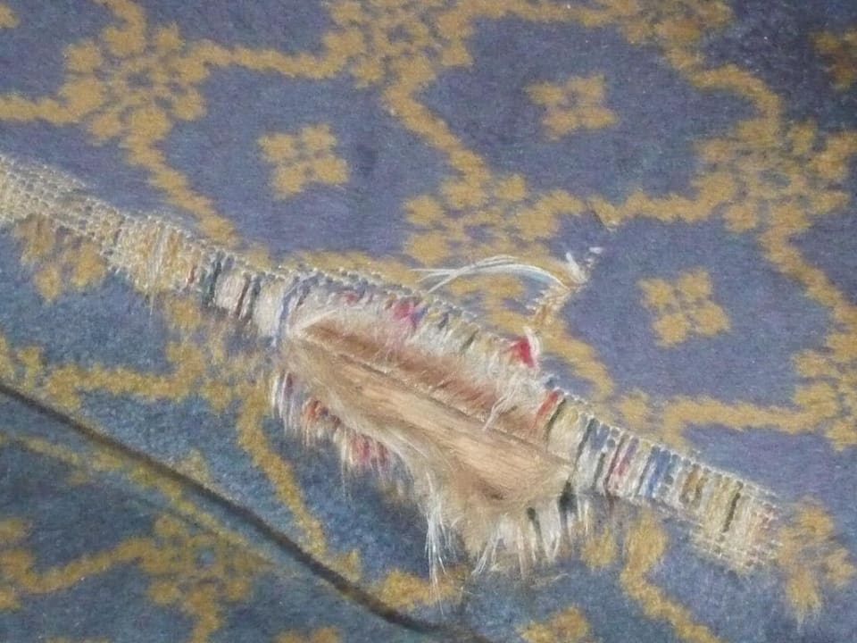 Ein Teil von der stoffüberzogenen Treppe The California London