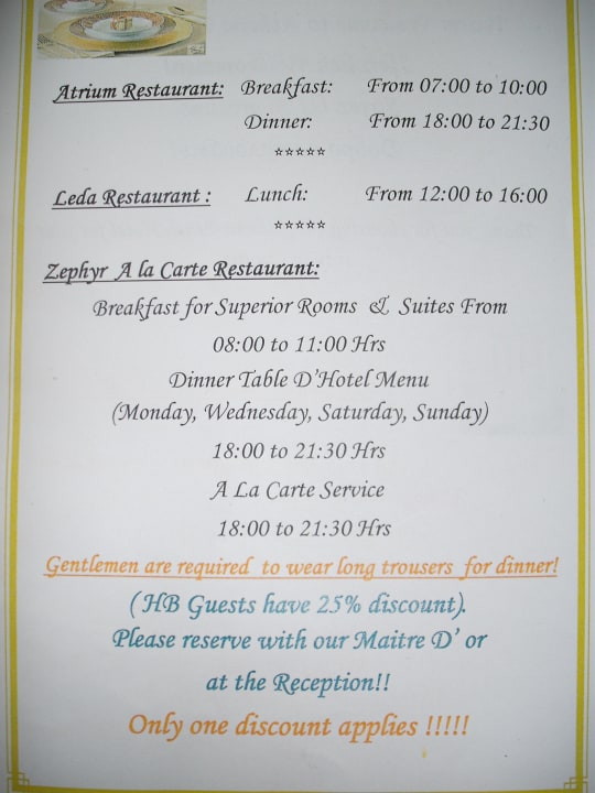 Infos Constantinou Bros Athena Beach Hotel