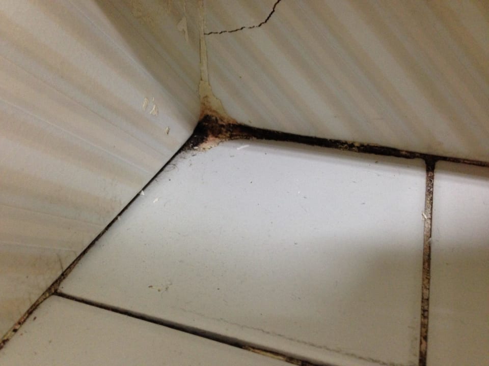 Dreck und Schimmel in den Fugen Hotel Grand Teguise Playa