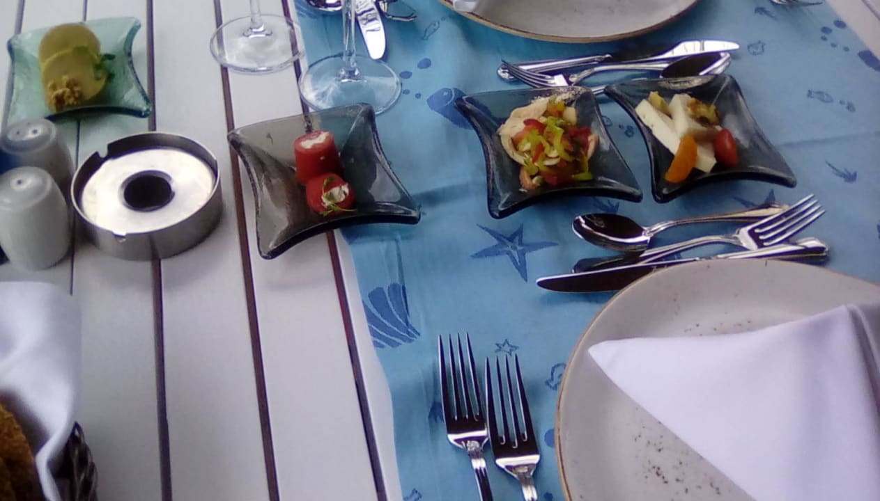 Spezialitäten-Restaurant-Fisch Vorspeisen Side Royal Palace Hotel & Spa