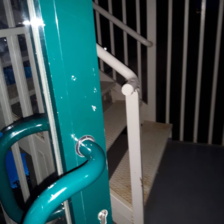 Verrostete Fluchtwege  Grand Seker Hotel