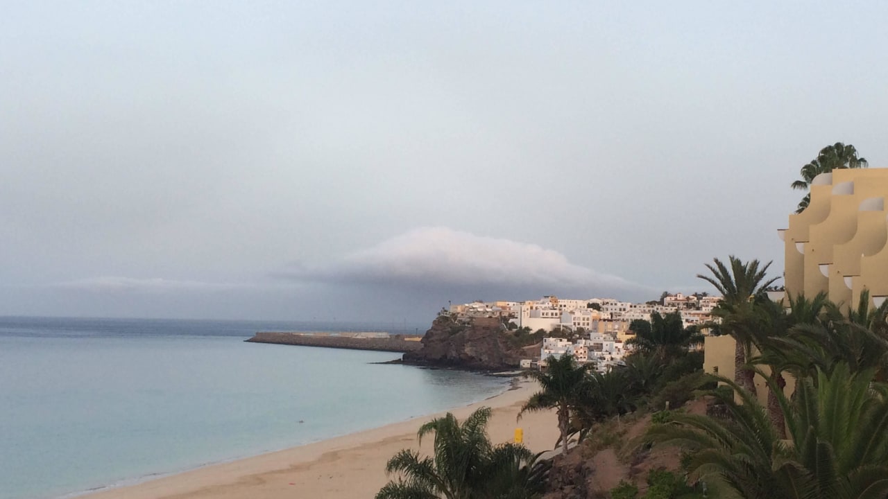 Blick auf Hafen/Mole Morro del Jable Hotel Riu Palace Jandia