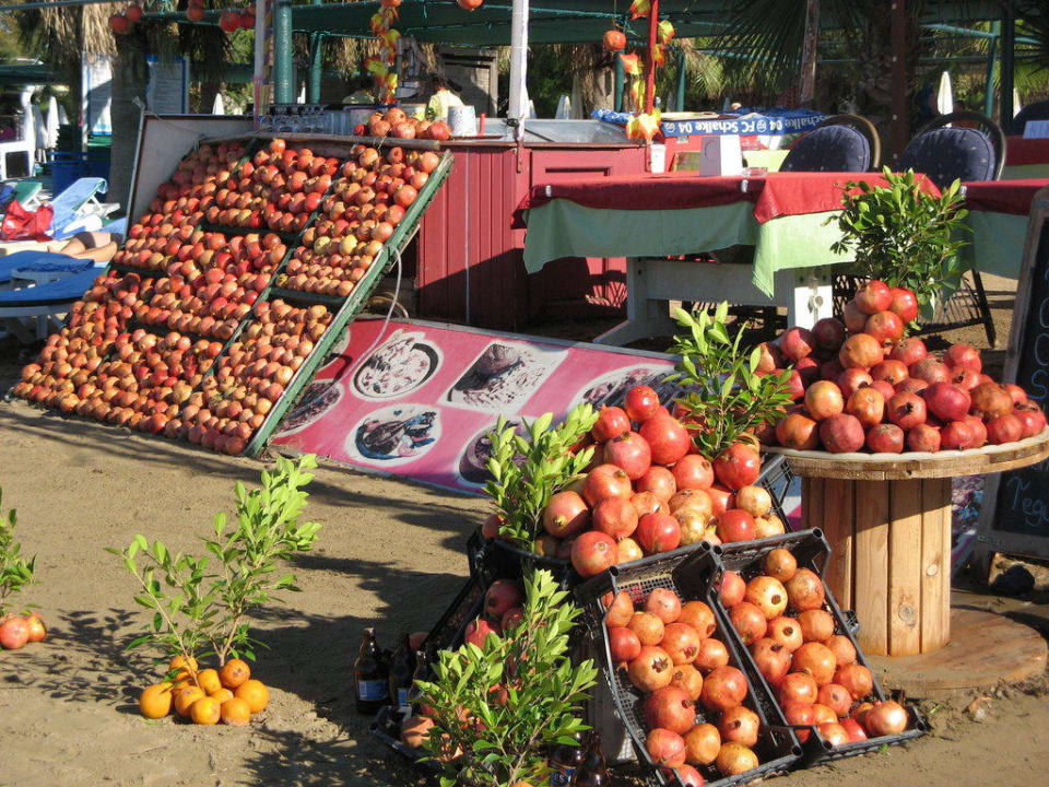 Obststand am Strand Hotel Grand Side