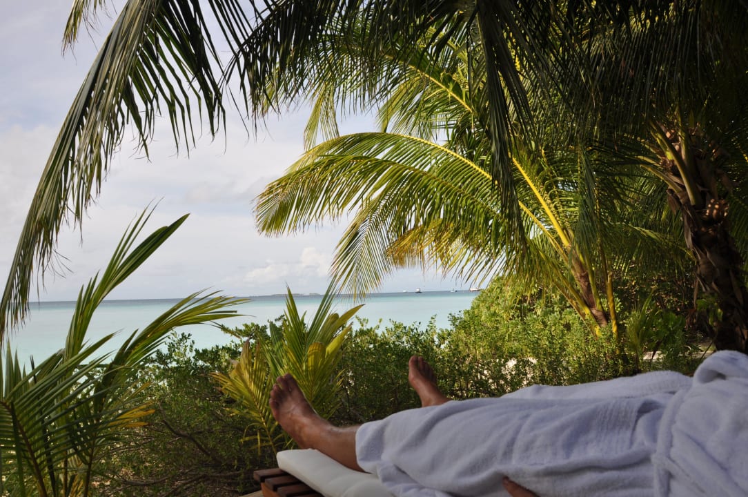 Ruhebereich im Spa Kuramathi Maldives