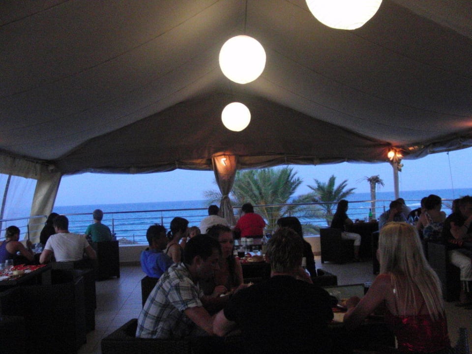 Blick aus dem Themenrestaurant Mahdia Beach & Aquapark