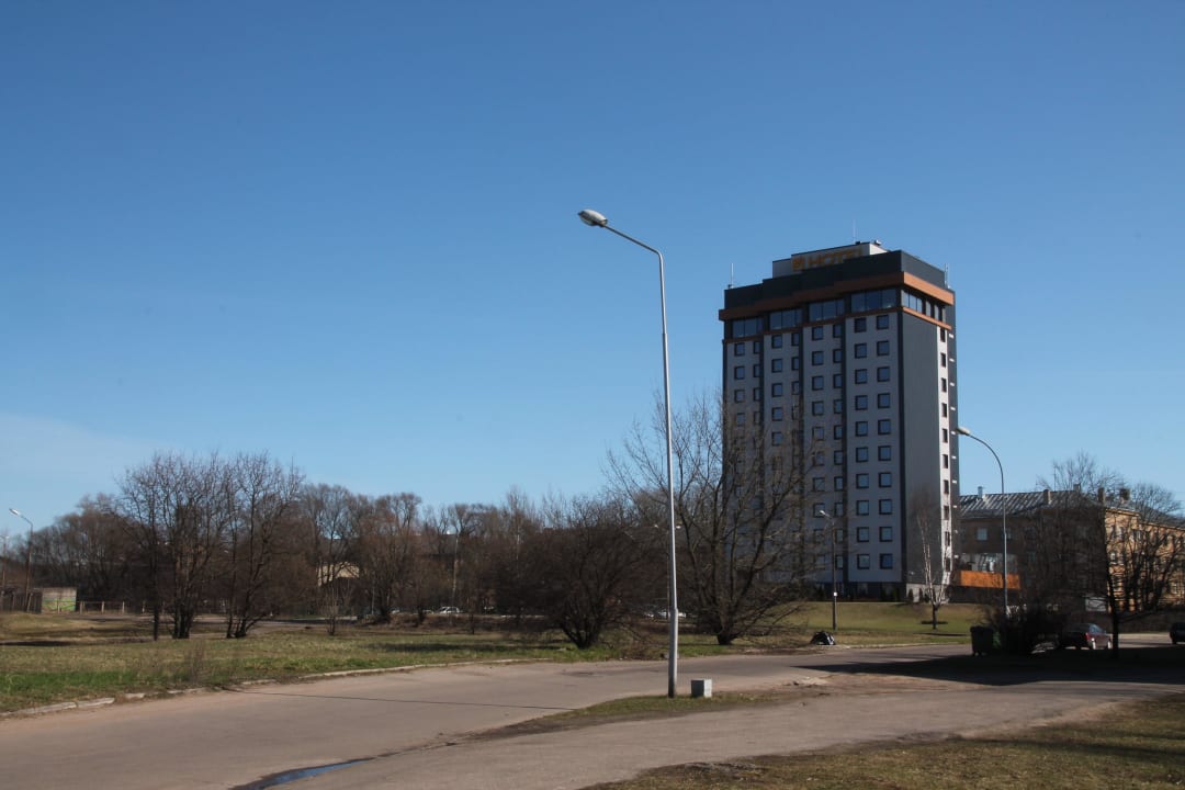 View from the freight port Hotel Ibis Styles Riga