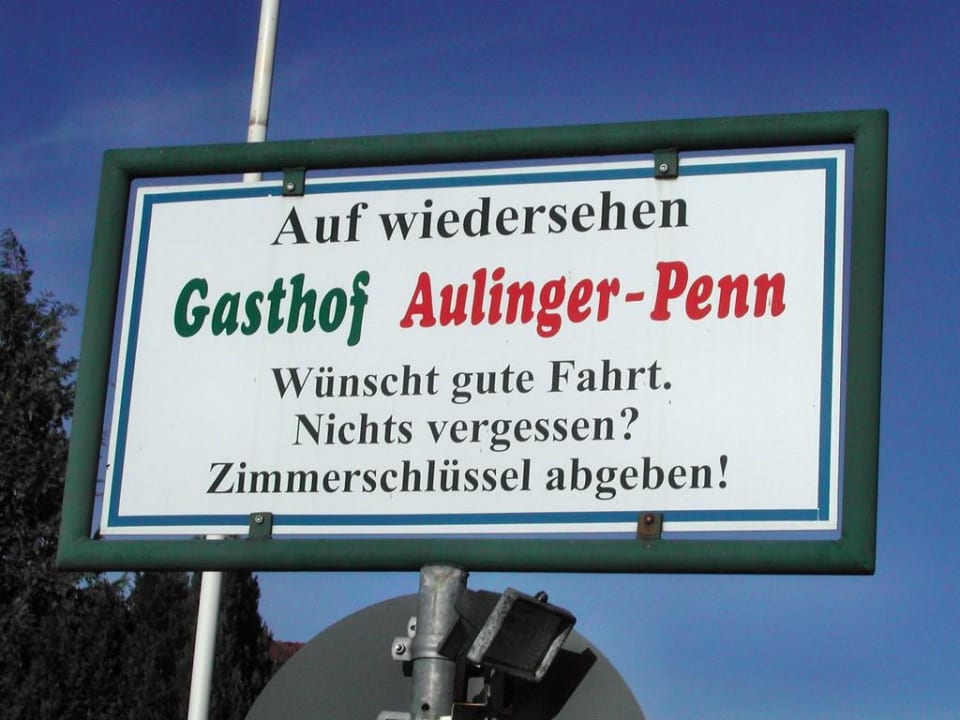 Nichts vergessen? Landgasthof Penn