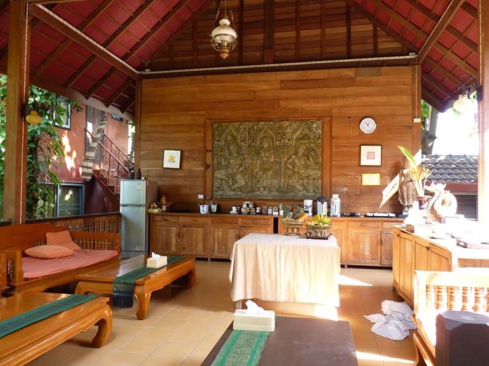 Frühstücksecke Joy's House, Guesthouse Chiang Mai
