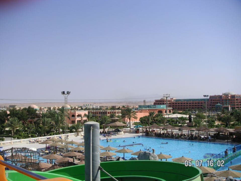 Ausblick von dem Rutschturm Blend Club Aqua Resort