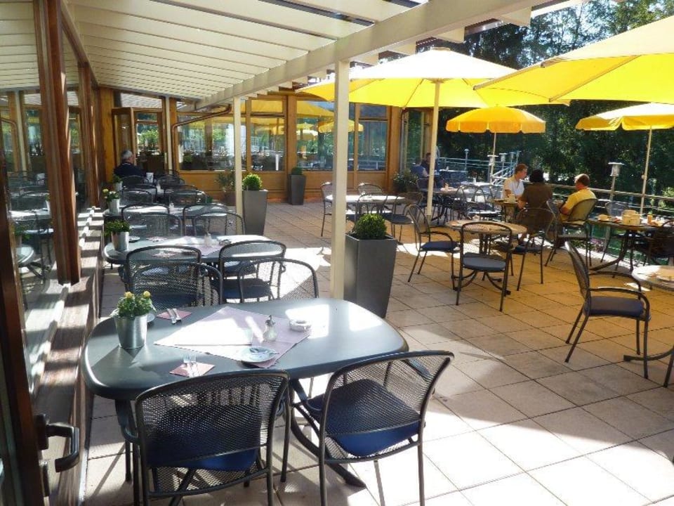 Außenterrasse zur Seeseite Seehotel Wiesler