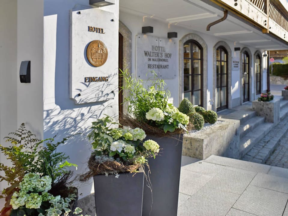 Eingangsfront Seehotel Waltershof im Malerwinkel