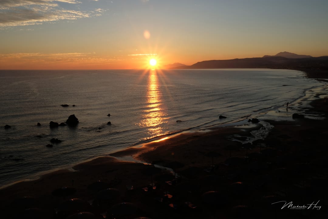 Sonnenaufgang vom Balkon - Ein Traum Hotel Corissia Princess